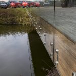 Saurer Glas - Gläsernes Terrassengeländer Firma Weinzetl, Wiener Neustadt